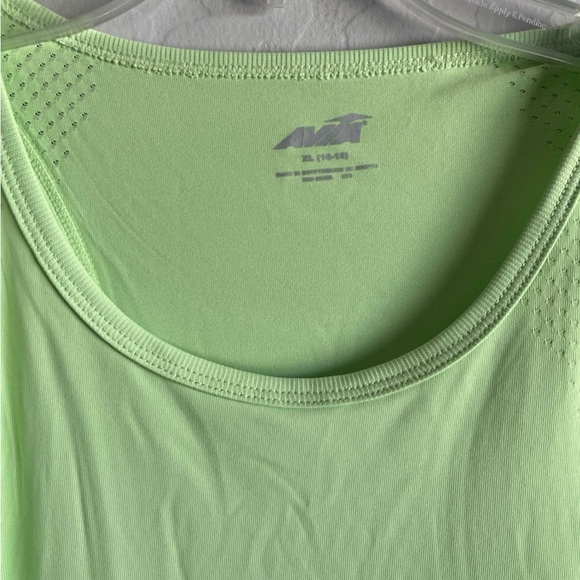 XL (16-18) Avia Women's Perf Athletic Sleeveless Green Tank Top - Picture 3 of 6